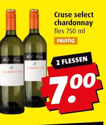 Boni Cruse select chardonnay aanbieding