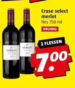 Boni Cruse select merlot aanbieding