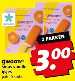 Boni gwoono sinas vanille ijsjes aanbieding