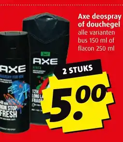 Boni Axe deospray of douchegel aanbieding