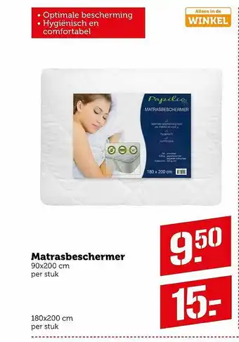 Coop Matrasbeschermer aanbieding