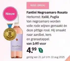 Albert Heijn Fantini Negroamaro Rosato Herkomst: Italië, Puglia aanbieding