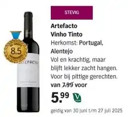 Albert Heijn Artefacto Vinho Tinto Herkomst: Portugal, Alentejo aanbieding