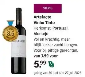 Albert Heijn Artefacto Vinho Tinto Herkomst: Portugal, Alentejo aanbieding