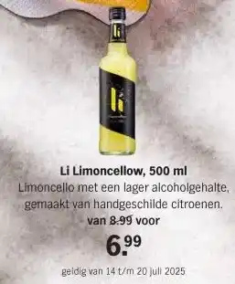 Albert Heijn Li Limoncellow, 500 ml aanbieding