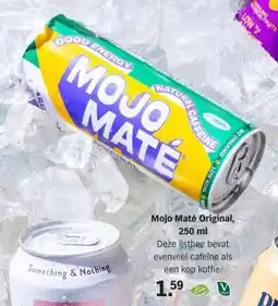 Albert Heijn Mojo Maté Original, 250 ml D aanbieding