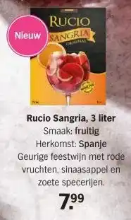 Albert Heijn Rucio Sangria, 3 liter aanbieding