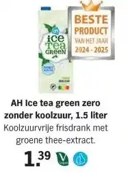 Albert Heijn AH Ice tea green zero zonder koolzuur, 1.5 liter aanbieding