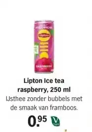 Albert Heijn Lipton Ice tea raspberry, 250 ml aanbieding