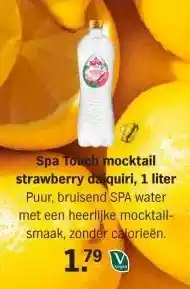 Albert Heijn Spa Touch mocktail strawberry daiquiri, 1 liter aanbieding
