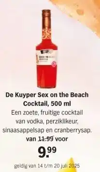 Albert Heijn De Kuyper Sex on the Beach Cocktail, 500 ml aanbieding