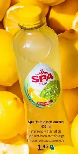 Albert Heijn Spa Fruit lemon cactus, 400 ml aanbieding