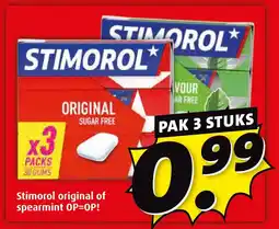 Boni Stimorol original of spearmint aanbieding