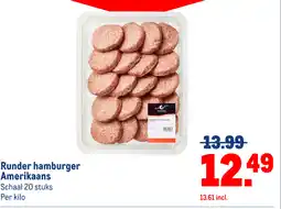 Makro Runder hamburger Amerikaans aanbieding