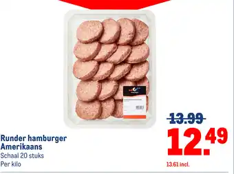 Makro Runder hamburger Amerikaans aanbieding