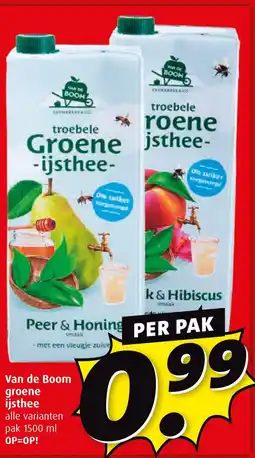 Boni Van de Boom groene ijsthee aanbieding