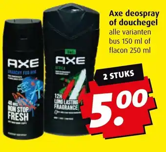 Boni Axe deospray of douchegel aanbieding