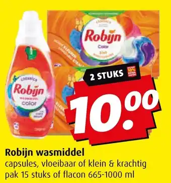 Boni Robijn wasmiddel aanbieding