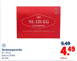 Makro Varkensspareribs aanbieding