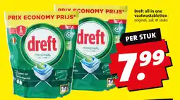 Boni Dreft all in one vaatwastabletten aanbieding
