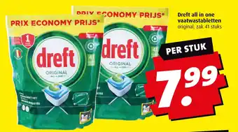 Boni Dreft all in one vaatwastabletten aanbieding