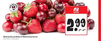 Jumbo Nederlandse aardbeien of Nederlandse kersen aanbieding