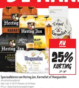 Jumbo Speciaalbieren van Hertog Jan, Karmeliet of Hoegaarden aanbieding