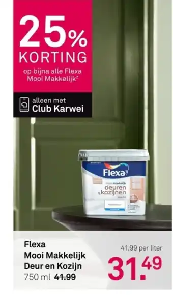 Karwei Flexa Mooi Makkelijk Deur en Kozijn aanbieding