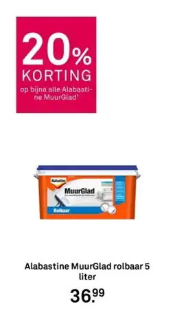 Karwei Alabastine MuurGlad rolbaar aanbieding