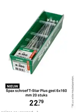 Karwei Spax schroef T-Star Plus geel aanbieding