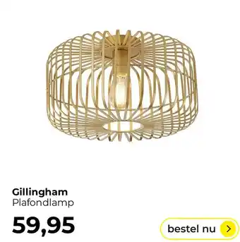 Lampidee Gillingham Plafondlamp aanbieding