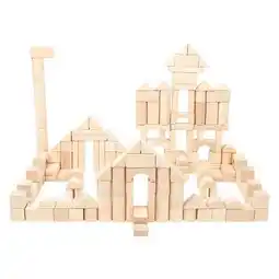 Lobbes Small Foot - Houten Bouwblokken Natuurlijk, 200dlg. aanbieding