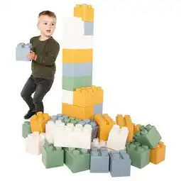 Lobbes Bouwblokken XXL Pastelkleuren, 45dlg. aanbieding