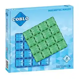 Lobbes Coblo Classic Basisplaten Magnetisch Bouwspeelgoed, 2dlg. aanbieding