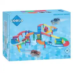 Lobbes Coblo Racebaan Classic Magnetisch Bouwspeelgoed, 70dlg. aanbieding
