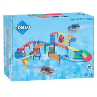 Lobbes Coblo Racebaan Classic Magnetisch Bouwspeelgoed, 70dlg. aanbieding