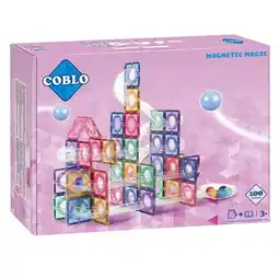Lobbes Coblo Knikkerbaan Pastel Magnetisch Bouwspeelgoed, 100dlg. aanbieding