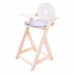 Lobbes Poppenstoel Grijs/Wit aanbieding