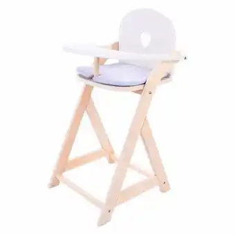 Lobbes Poppenstoel Grijs/Wit aanbieding