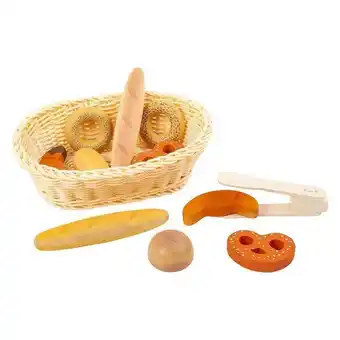 Lobbes Small Foot - Kunststof Broodmand met Speeleten Brood, 12dlg. aanbieding