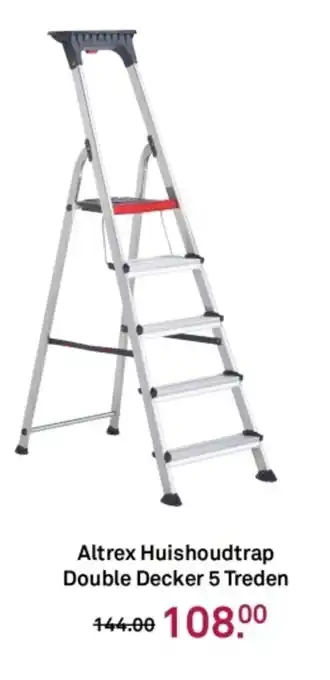 Karwei Altrex Huishoudtrap Double Decker 5 Treden aanbieding