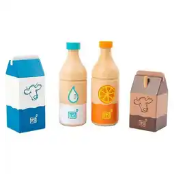 Lobbes Small Foot - Houten Speeleten Dranken Set Fresh, 4dlg, aanbieding
