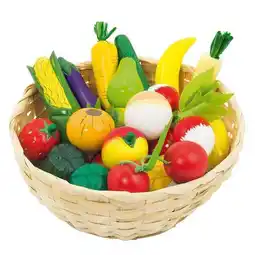 Lobbes Goki Groenten en Fruit in een Mand, 23dlg. aanbieding