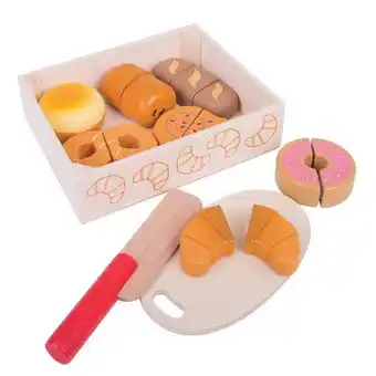 Lobbes Bigjigs Houten Kistje met Snijbrood, 17dlg. aanbieding