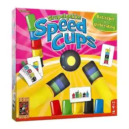 Lobbes 999 Games Stapelgekke Speed Cups Actiespel, 6 Spelers aanbieding