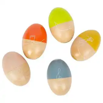 Lobbes Small Foot - Houten Muziekeiereren Groovy Beats, 5st. aanbieding