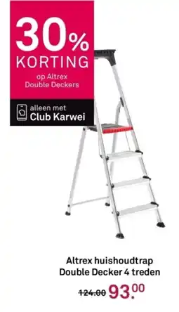 Karwei Altrex huishoudtrap Double Decker 4 treden aanbieding