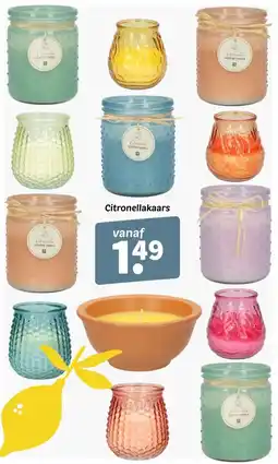 Wibra Citronellakaars aanbieding