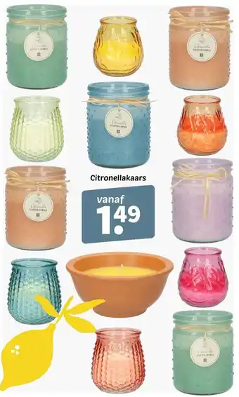 Wibra Citronellakaars aanbieding