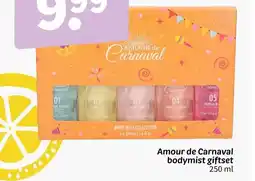 Wibra Amour de Carnaval bodymist giftset aanbieding